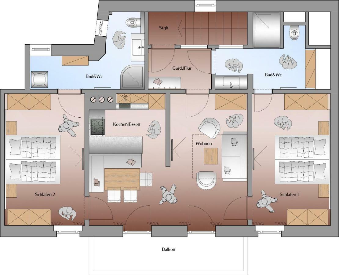 Appartements Erwin & Eleonore Huettl - Penthouse Neukirchen am Großvenediger Esterno foto